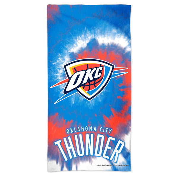 Oklahoma City Thunder TDYE Spectra Beach Towel 30"  x 60"