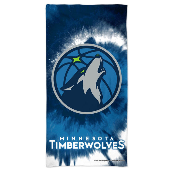 Minnesota Timberwolves TDYE Spectra Beach Towel 30"  x 60"