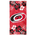Carolina Hurricanes floral Spectra Beach Towel 30"  x 60"