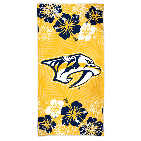 Nashville Predators floral Spectra Beach Towel 30"  x 60"