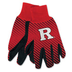 Rutgers Scarlet Knights Adult Two Tone Gloves