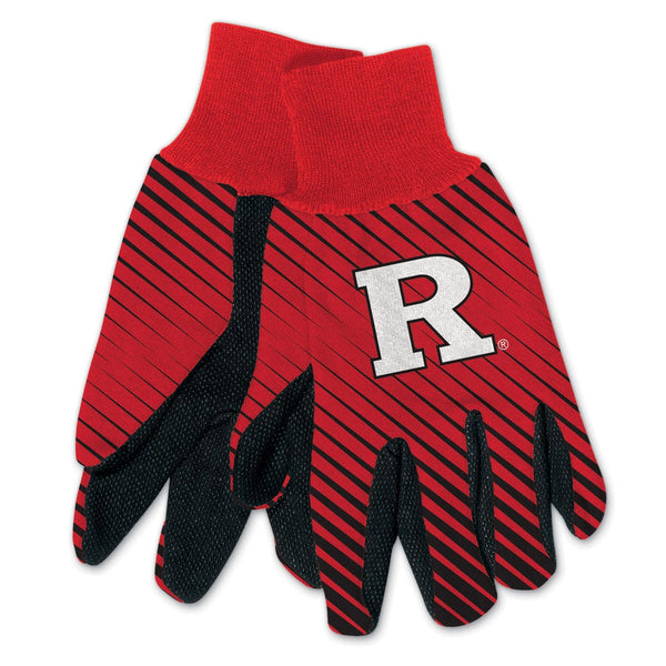 Rutgers Scarlet Knights Adult Two Tone Gloves