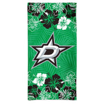 Dallas Stars floral Spectra Beach Towel 30"  x 60"
