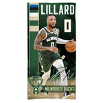 Milwaukee Bucks Spectra Beach Towel 30"  x 60" Damian Lillard
