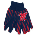 Wholesale-Ole Miss Rebels Adult Two Tone Gloves