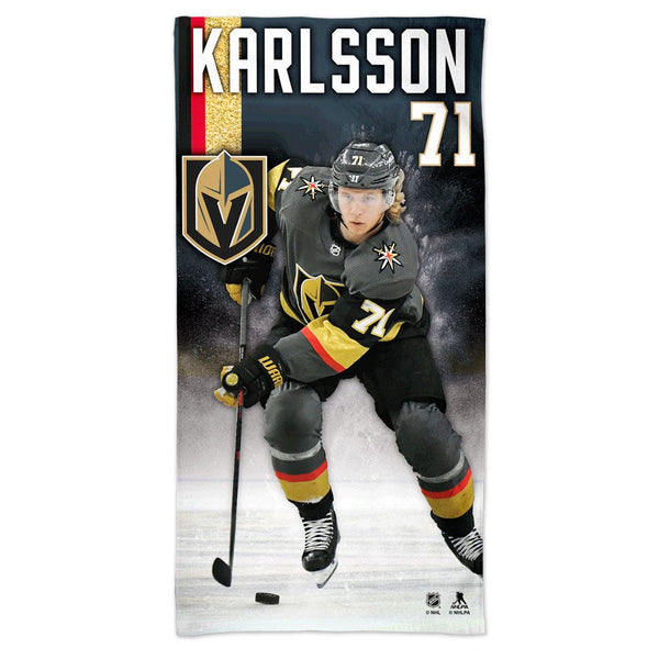 Vegas Golden Knights Spectra Beach Towel 30"  x 60" William Karlsson