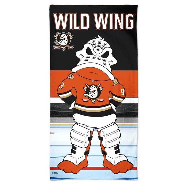 Anaheim Ducks WILD WING Spectra Beach Towel 30"  x 60"