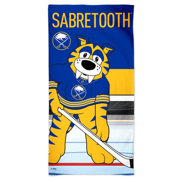 Buffalo Sabres SABRETOOTH Spectra Beach Towel 30"  x 60"