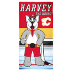 Calgary Flames HARVEY THE HOUND Spectra Beach Towel 30"  x 60"
