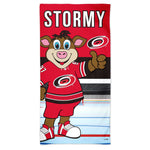 Carolina Hurricanes STORMY Spectra Beach Towel 30"  x 60"