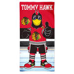 Chicago Blackhawks TOMMY HAWK Spectra Beach Towel 30"  x 60"