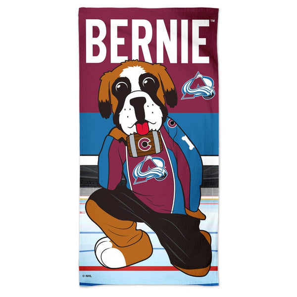 Colorado Avalanche BERNIE Spectra Beach Towel 30"  x 60"