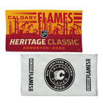 NHL Heritage Classic Calgary Flames Heritage Classic Participant Full Color Locker Room Towel With Back Imprint