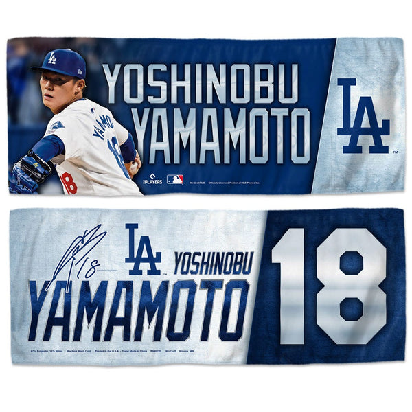 Los Angeles Dodgers Cooling Towel 12" x 30" Yoshinobu Yamamoto