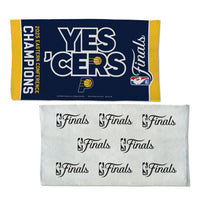 Eastern Conference Champions Indiana Pacers 2025 NBA Eastern Conferenc Full Color Locker Room Towel With Back Imprint