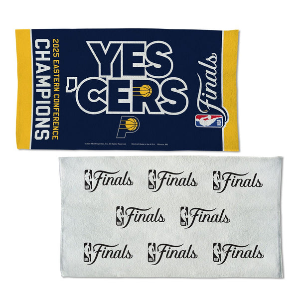 Eastern Conference Champions Indiana Pacers 2025 NBA Eastern Conferenc Full Color Locker Room Towel With Back Imprint
