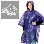 Wholesale-Abilene Christian Wildcats Rain Poncho