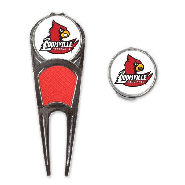 Wholesale-Louisville Cardinals Golf Mark/Tool/H Clip Combo*