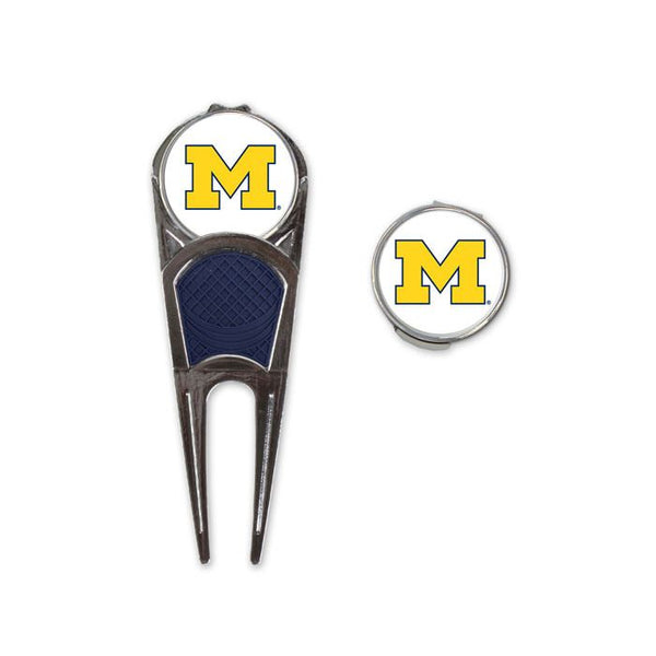 Wholesale-Michigan Wolverines Golf Mark/Tool/H Clip Combo*