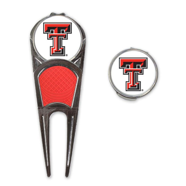 Wholesale-Texas Tech Red Raiders Golf Mark/Tool/H Clip Combo*