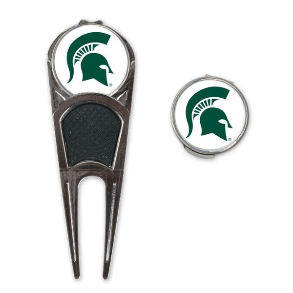 Wholesale-Michigan State Spartans Golf Mark/Tool/H Clip Combo*