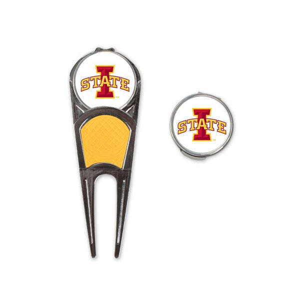 Wholesale-Iowa State Cyclones Golf Mark/Tool/H Clip Combo*