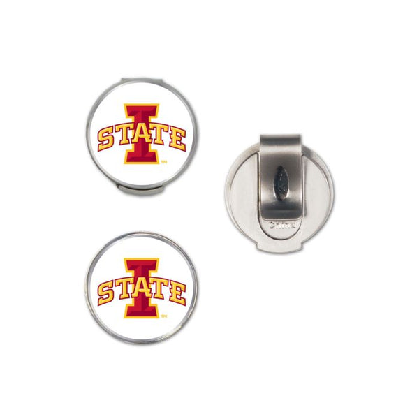 Wholesale-Iowa State Cyclones Hat Clip w/2 Markers, clamshell