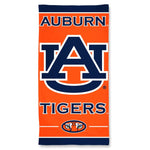 Wholesale-Auburn Tigers Fiber Beach Towel 9lb 30" x 60"