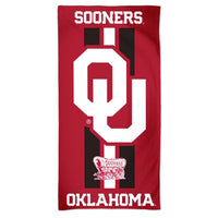 Wholesale-Oklahoma Sooners Fiber Beach Towel 9lb 30" x 60"