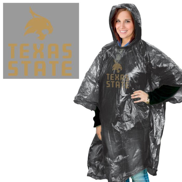 Wholesale-Texas State Bobcats Rain Poncho