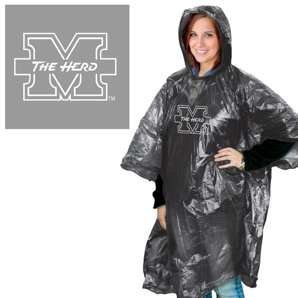Marshall Thundering Herd Rain Poncho
