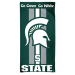 Wholesale-Michigan State Spartans Fiber Beach Towel 9lb 30" x 60"