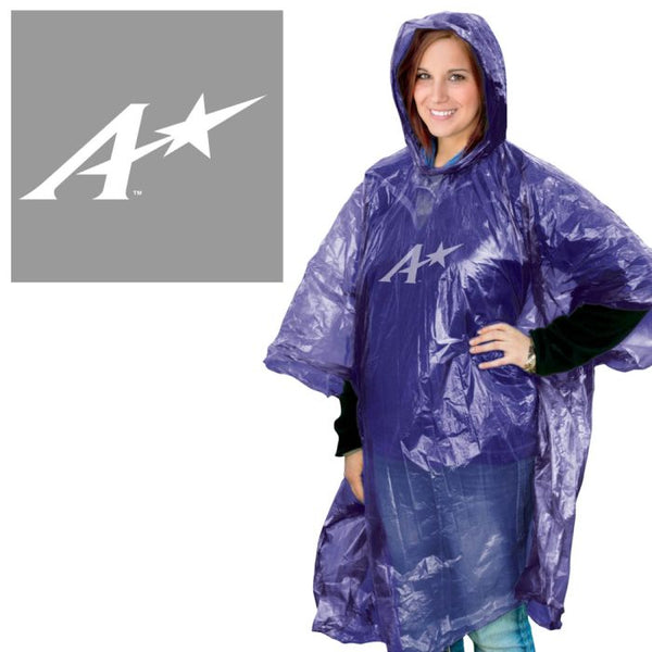 Wholesale-Evansville Purple Aces Rain Poncho