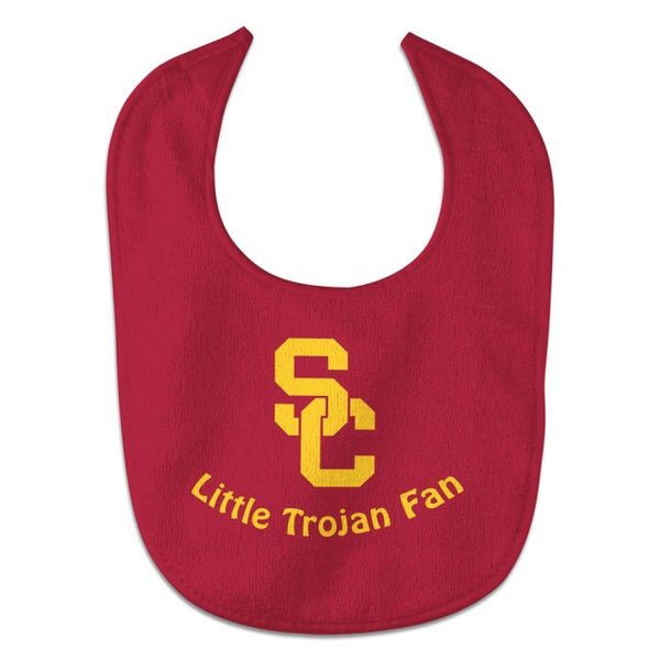 Wholesale-USC Trojans LITTLE TROJAN FAN All Pro Baby Bib