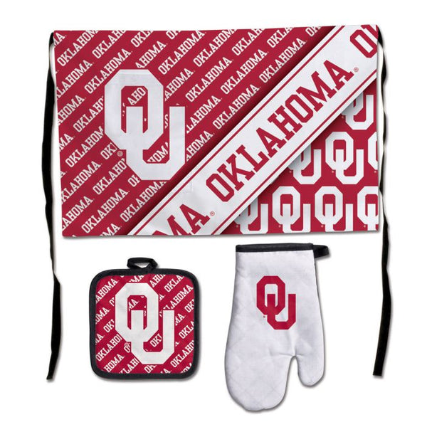 Wholesale-Oklahoma Sooners Barbeque Tailgate Set-Premium