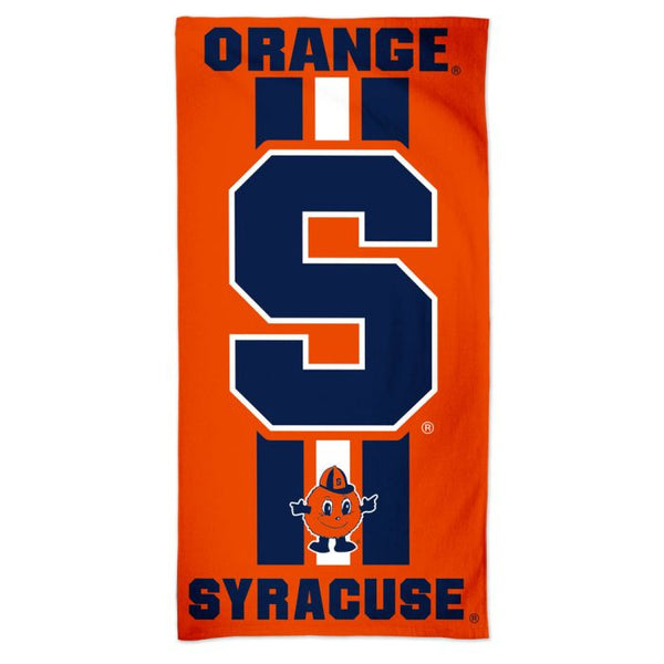 Wholesale-Syracuse Orange Fiber Beach Towel 9lb 30" x 60"