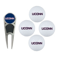 Wholesale-UConn Huskies 4 Ball Gift Set w/Divot Tool, Marker