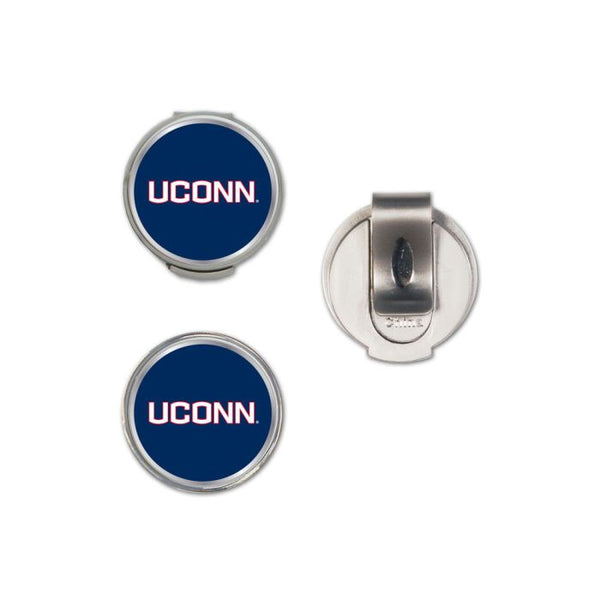 Wholesale-UConn Huskies Hat Clip w/2 Markers, clamshell
