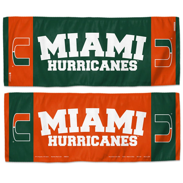 Miami Hurricanes Cooling Towel 12" x 30"