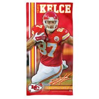 Kansas City Chiefs Spectra Beach Towel 30"  x 60" Travis Kelce