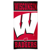 Wholesale-Wisconsin Badgers Spectra Beach Towel 30" x 60"