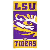 LSU Tigers vertical Spectra Beach Towel 30"  x 60"