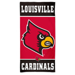 Louisville Cardinals VERTICAL Spectra Beach Towel 30"  x 60"
