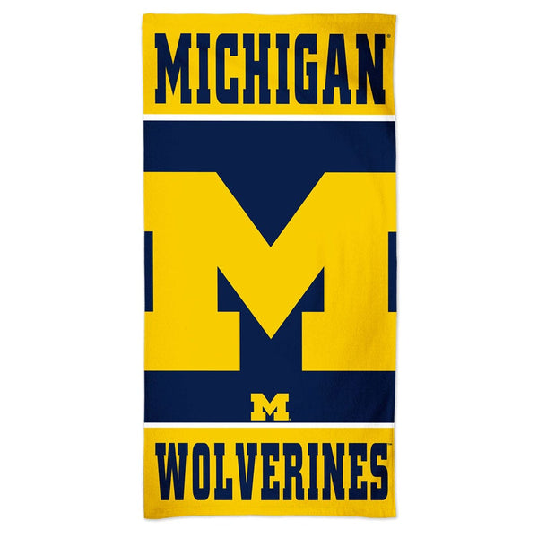 Michigan Wolverines VERTICAL Spectra Beach Towel 30"  x 60"