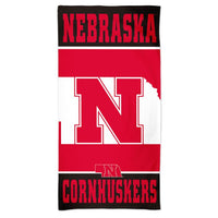 Wholesale-Nebraska Cornhuskers VERTICAL Spectra Beach Towel 30" x 60"