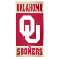 Wholesale-Oklahoma Sooners VERTICAL Spectra Beach Towel 30" x 60"