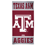 Texas A&M Aggies VERTICAL Spectra Beach Towel 30"  x 60"