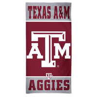 Texas A&M Aggies VERTICAL Spectra Beach Towel 30"  x 60"