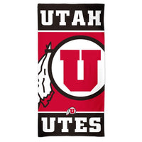 Wholesale-Utah Utes VERTICAL Spectra Beach Towel 30" x 60"