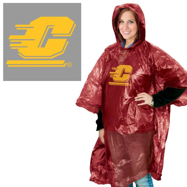 Wholesale-Central Michigan Chippewas Rain Poncho